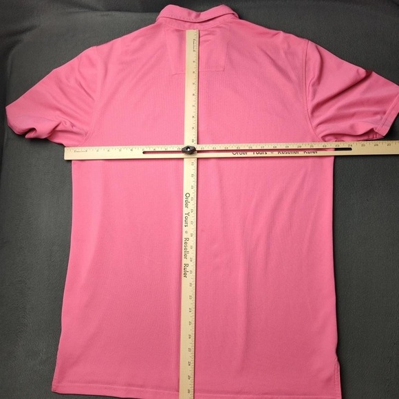 Southern Tide Polo Shirt Mens Medium Pink Performance Stretch Moisture Wicking - Picture 8 of 10